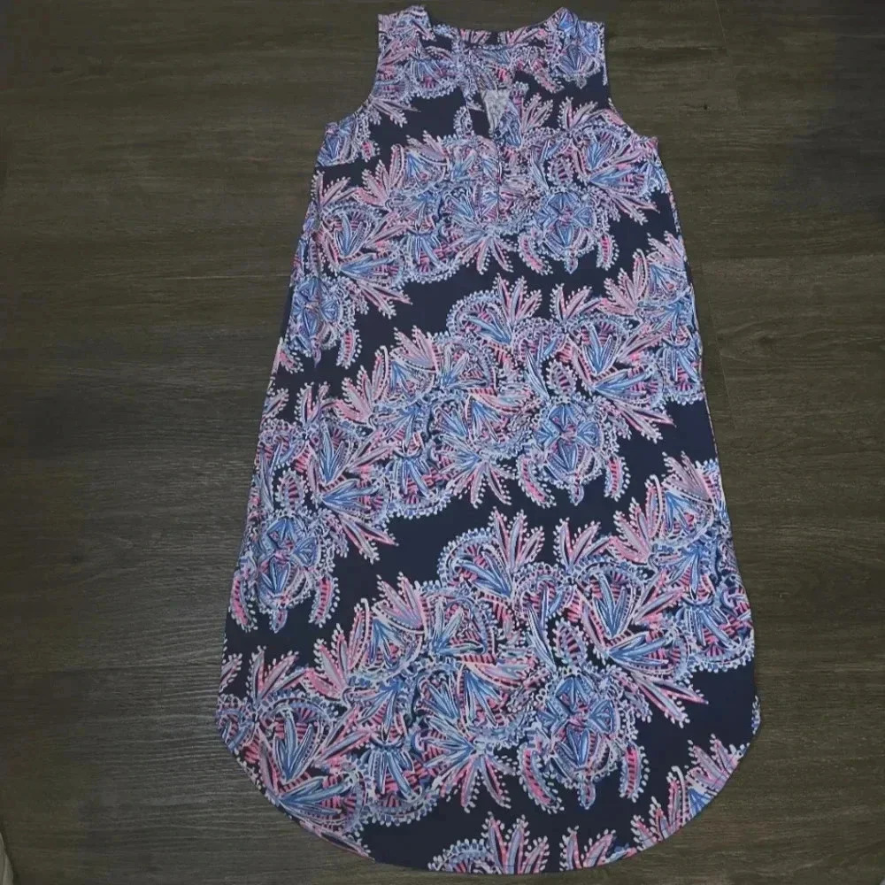 Lilly Pulitzer Naila Blue Oyster Bay Midi S Resortwear,Vacay Dress - Picture 8 of 11